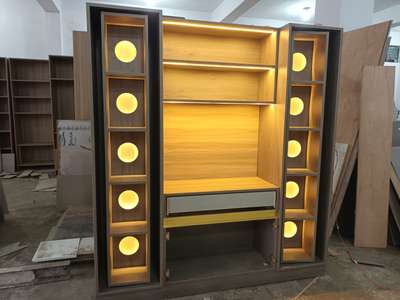 bar unit with strip lighting