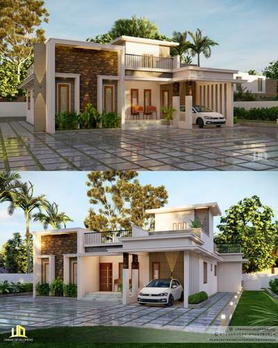 Single story house.
1500 Sqft.

 #KeralaStyleHouse  #3d #ElevationDesign
