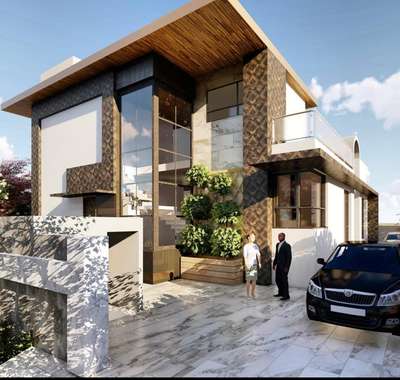 front elevation design for villa located in Chandigarh
total area 2000 sqft 
 #Architect #architecturedesigns #Architectural&Interior #archviz #architecturedaily #archituredesign #architecture  #best_architect #frontElevation #ElevationHome #ElevationDesign #3D_ELEVATION #High_quality_Elevation #renderlovers #villaconstrction #villadesign #chandigarh #india