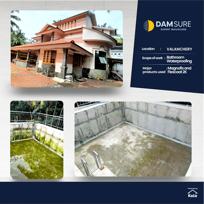completed project

location:valanchery
scope of work:Bathroom waterproofing
major products used:Magnofix and flexcoat 2k


#damsureproducts #waterproofingservices #damsurewaterproofing #damsure #WaterProofings #Water_Proofing