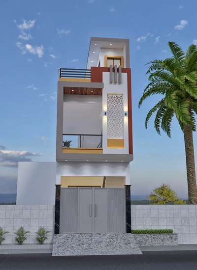 Elevation Design by MK Design & Consultant 
Muzaffarnagar
 #frontElevation #3dfrontelevation #Delhihome #exteriordesigns