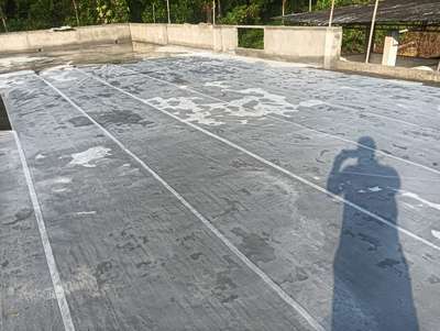 7 layer waterproofing work progressing👉Stage 1 under screed water proofing @ponkunnam, kottayam   #WaterProofing #terrace #trendig