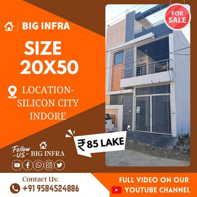 20*50 house for sale silicon city indore #sale #new #trendig #CivilEngineer #Contractor