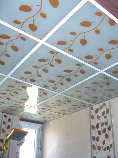 grid false ceiling PVC tile  #FalseCeiling  #PVCFalseCeiling  #GypsumCeiling