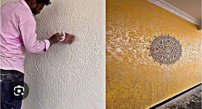 #TexturePainting  #LivingroomTexturePainting  #texchrework  #textiledesign