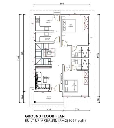 1473sqft ൽ സൗകര്യമേറിയ ഒരു സ്വപ്ന ഭവനം  #veed  #veeddesign  #Architect  #2DPlans