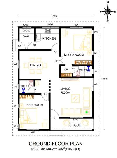 #NorthFacingPlan#vasthuplan    #1100sqftHouse  #2BHKHouse  #2DPlans    #FloorPlans  #HouseDesigns  #Kollam  #HouseIdeas  #MasterBedroom  #newmodal  #KeralaStyleHouse  #CivilEngineer