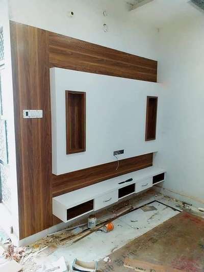 #LCDpanel lcd wall panel wooden laminate and white gloss
