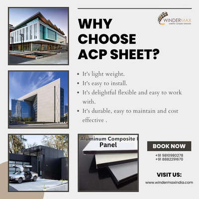 Winder Max India Presenting you ACP Sheet for your Exterior Elevation in factory price.
.
#elevation #architecture #acpsheet #Aluminiumcompositepanel  #construction #elevationdesign #architect #love #acplouvers #exteriordesign #motivation #art #architecturedesign #fundermax #interior #exterior #hplsheet #interiordesigner #elevations #drawing #frontelevation #architecturelovers #home #facade #louvers #exteriorelevation #homedecor 
. 
. 
For more details our all products kindly visit our website
www.windermaxindia.com
www.indiamake.co.in
Info@windermaxindia.com
Or call us on
8882291670 9810980278

Regards
Windermax India