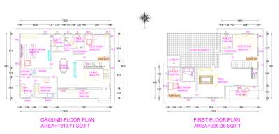 Residential building of 2250 sq.ft North face