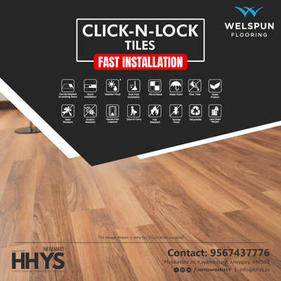 ✅ Welspun Flooring - Click N Lock Tiles

Welspun flooring's click n lock tiles are technically superior to traditional flooring. They are made of stone and polymer composite. They come with the latest Well-Lock technology, and this flooring is very easy to install in less than a day.
The fact that it is grout free prevents germs from accumulating between the tiles. These tiles are anti-viral and anti-microbial, and this flooring has a special coating that prevents and eliminates the growth of viruses when it comes in contact with the surface.

Features :

👉 Can be installed on existing floor

👉 Water proof

👉 Quick installation

👉 Dust proof

👉 Scratch Resistant

👉 Flame Resistant

Visit our HHYS Inframart showroom in Kayamkulam for more details.

𝖧𝖧𝖸𝖲 𝖨𝗇𝖿𝗋𝖺𝗆𝖺𝗋𝗍
𝖬𝗎𝗄𝗄𝖺𝗏𝖺𝗅𝖺 𝖩𝗇 , 𝖪𝖺𝗒𝖺𝗆𝗄𝗎𝗅𝖺𝗆
𝖠𝗅𝖾𝗉𝗉𝖾𝗒 - 690502

Call us for more Details :
+91 95674 37776.

✉️ info@hhys.in

🌐 https://hhys.in/

✔️ Whatsapp Now : https://wa.me/+919567437776

#hhys