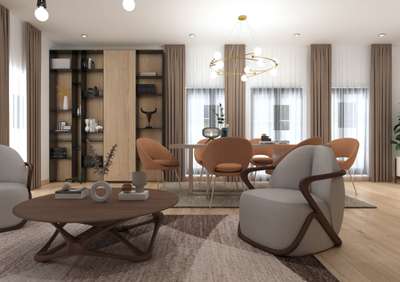 banglore apartment living dinning room designed per view 2300 .