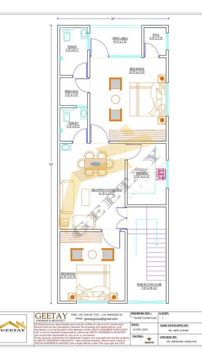 20*50 South Facing plan at just ₹3@sqft 
#2DPlans #2dDesign #SouthFacingPlan #2BHKHouse