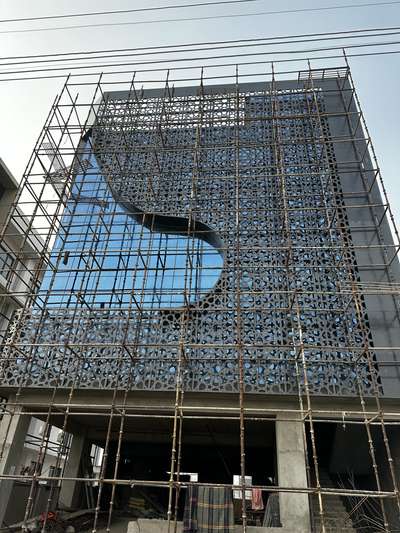 Facade Work at Greater Noida  #facadedesign  #facadedetail  #msframe  #exclusive