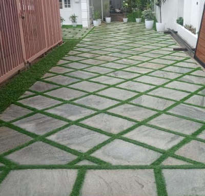 Diamond pattern
#naturalstonepaving #banglorestone #Kadappa #tandurstones #Stoneart #Pavements #artificialgrassinstallation #artificialgrassexpert