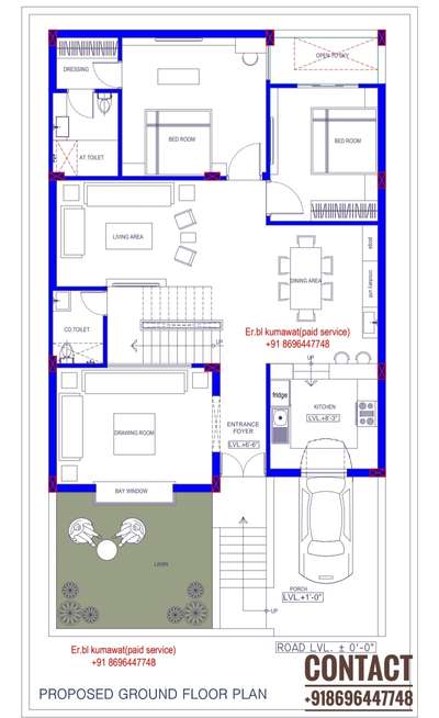 33X45 south facing house
#FloorPlans #houseplan #2dplan #exterior