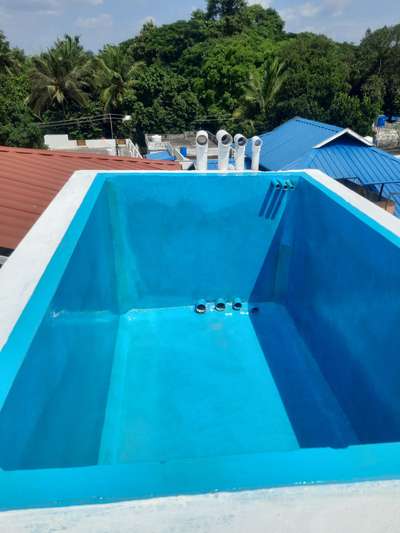 Vinca Waterproofing Solutions - Roof Top Water Tank applied Waterproofing with Choice of Colour