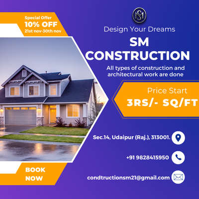 Design your dream house with SM Construction.
Book now and get 10%off on 2D and 3D house plans.
.
#design #architecture #interior #homedesign #house #construction #interiors #interiordecor #interiordesigner #deco #arquitectura #designinspiration #interiorstyling #building #architecturephotography #lighting #modern #kitchendesign #archilovers #architecturelovers #bedroom #project #homestyle #architecturedesign #homestyling #moderndesign #concrete #instahome #archdaily #smconstruction