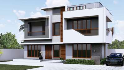 Elevation Model for the client at Thirumala, Trivandrum. 
 #ElevationHome  #exteriordesing  #3D_ELEVATION