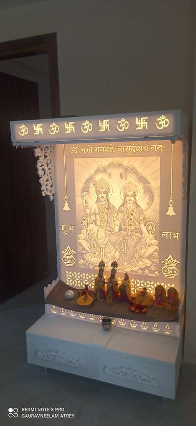 ## Customized Backlight korian Mandir ## 1250 pr sqft