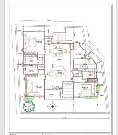 steel structure #3bhk residential building