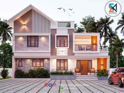 Contemporary Home Design 
Area1859Sqft
 #kerahomedesigns  #ElevationHome  #3delevations
more Details please call