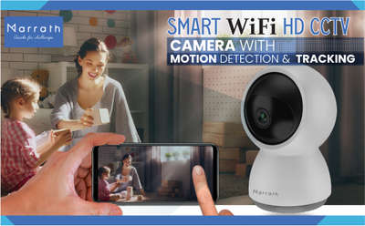 The smart camera sends the photos and push notifications of every movements to the Marrath Home APP in real time.
Inverted installation is possible with a minor camera setting change. The camera is pre-installed with the rotation base and can be placed on a ceiling, window, table, or wall.
No need to store weeks’ worth of video feeds or wait till you go back to the office/home to view the security footage. With our easy-to-use app, conveniently access your videos from anywhere. Your feed will be instantly accessible
You can also voice control the camera using Amazon Alexa and Google home. Add all your family members to the APP to share the camera control with your loved ones.The premium quality smart camera uses artificial intelligence technology, highly encrypted videos, and has international certification for safety and security.
Never miss a moment with 24x7 continuous recording. just enable it in the app settings and always be in the know.https://youtu.be/W0wZyQcAATs