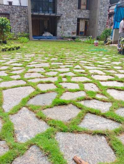 #NaturalGrass #naturalstone #banglorestone  #cheppadistone  #LandscapeIdeas #LandscapeDesign