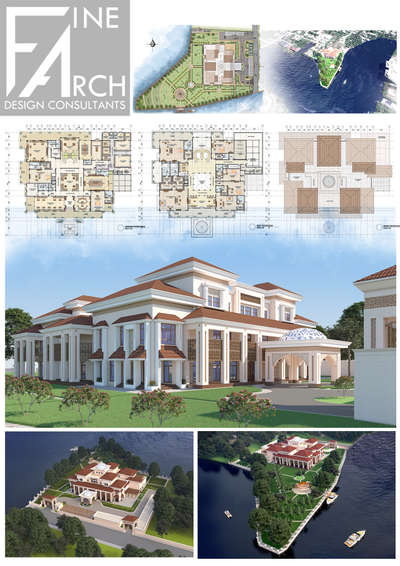 42,376 sq.ft proposed super luxury villa @ kochi..  #kochi  #architecturedesigns  #luxuryhomes