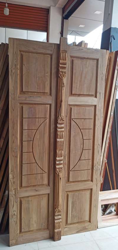 teak double door