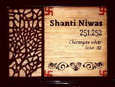 house name plate  
anyone  interested this kind of handmade wooden name plate  contact me
