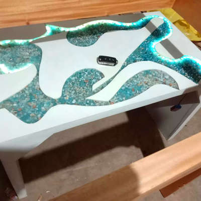 LED epoxy coffee tables  #