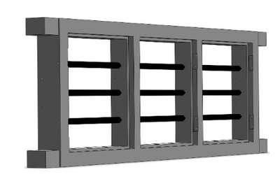 Concrete Tripple Shutter Windows (SPGP)