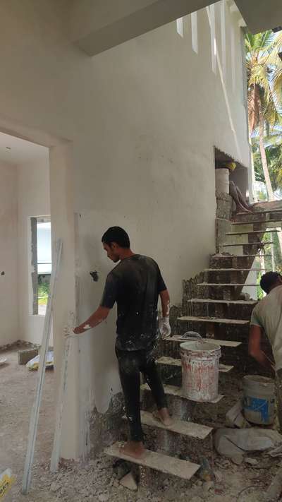 Gypsum plastering from JK cements  # gypsum  #plasterbond #plastering  #BuildingSupplies  #buildersinkerala #Buildingconstruction  #buildingengineers  #home #Thrissur