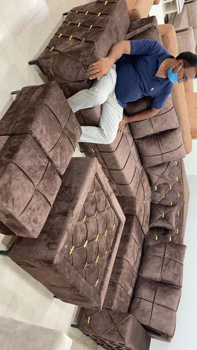 # L Corner sofa size 9×9 Good design Good material 10 years Guarntee of foam..trusted Work
price 38,990