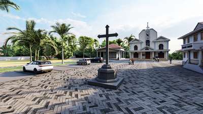 Church exterior rendering