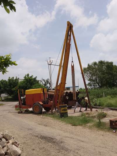 borewell for rain 🌧️ water harvesting at patrakar colony  
# borewell
#stp plant
#