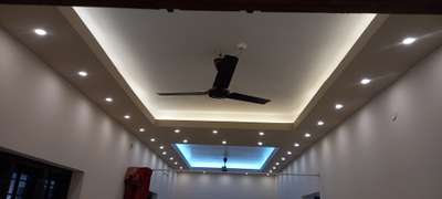 Gypsum board ceiling with led light