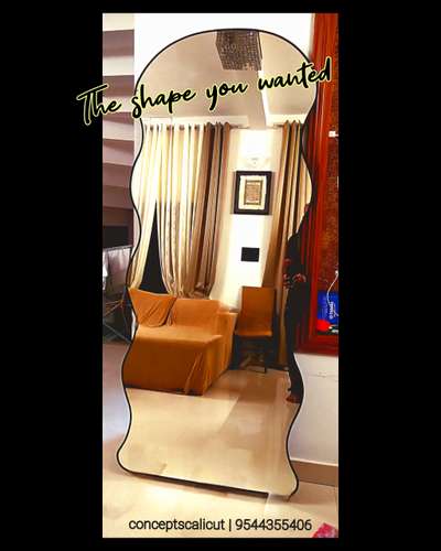Customised Mirrors 
Any Shape 
Any size
Any pattern










 #wall_mirror_design  #mirrors  #custominterior #InteriorDesigner  #dressingunit  #HomeDecor  #boutiqueinterior  #saloondesign  #beutyparler