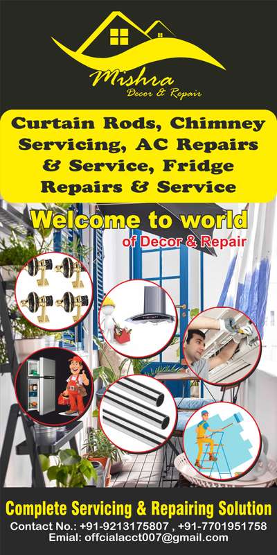 #GreaterFaridabad #REPAIRWORKS  #repairing #chimney Service 
#fridge_Service 
#AC_Service 
#white_wash #Contract

Call @7701951758