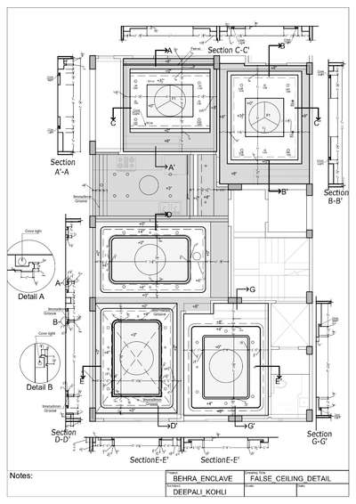 #FalseCeiling #detailsdwg #section #residentialinteriordesign #