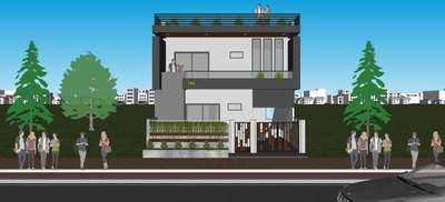 2D+3D Drawing  #exterior3D #InteriorDesigner #interior #exterior_Work #HouseDesigns #SmallHouse #5LakhHouse #50LakhHouse