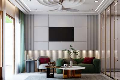 vibrant living room.
 .
.
.
.
.
.
 #LivingroomDesigns  #design  #Architect  #InteriorDesigner  #LivingRoomTVCabinet  #CeilingFan  #ceiling  #3d  #architecture