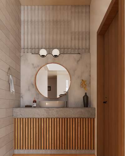 Wash Counter Design.
.
.
  #Washroom #countertops #washbasin #mirrors #WallDecors