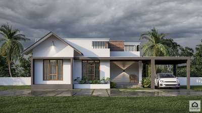 Residence at sulthan bathery
Area :1000 sqft
 #KeralaStyleHouse  #TraditionalHouse  #HouseDesigns  #exterior3D  #architecturedesigns #tropicalminimalistic