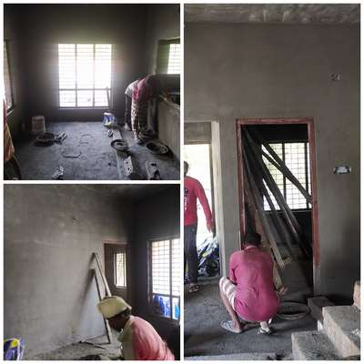 Plastering (day 3)
#modernhouses 
#budget_home_simple_interior 
#trivandrum
