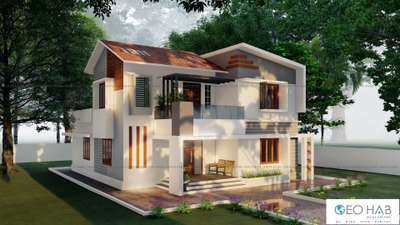 #extensionwork #HouseRenovation #geohabbuilders #Thrissur #ContemporaryHouse #HouseConstruction  #3d  #exterior3D