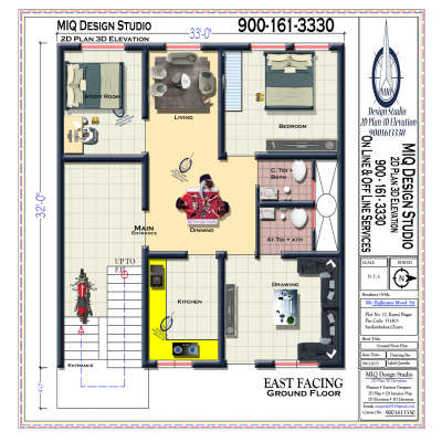 #Vastu_Plan #East_Faching
#New_Plan_G+1 _Ground_floor
#Owner_Residence_Purpose
#First_Floor_2Flat_Rent_Purpose 
किसी भी प्रकार का नक्शा, और डिज़ाइन  बनवाने के लिए सम्पर्क करे, घर की शान ही आपकी पहचान
#MIQ_Design_Studio
#2D_Plan_3D_Elevation 
9001613330