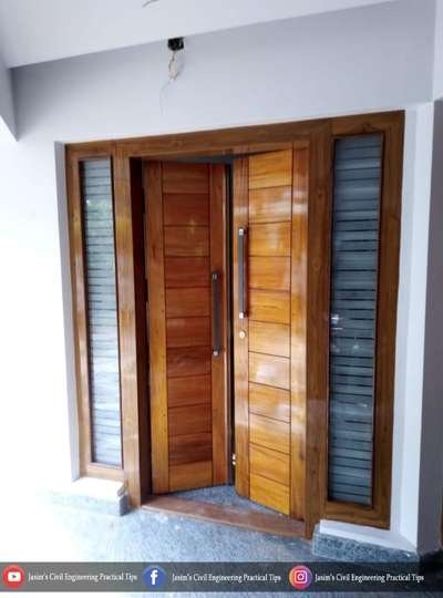Steel Frame + Wooden door Combination