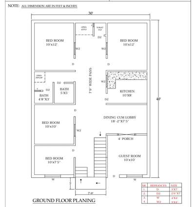 30*40 first floor plan